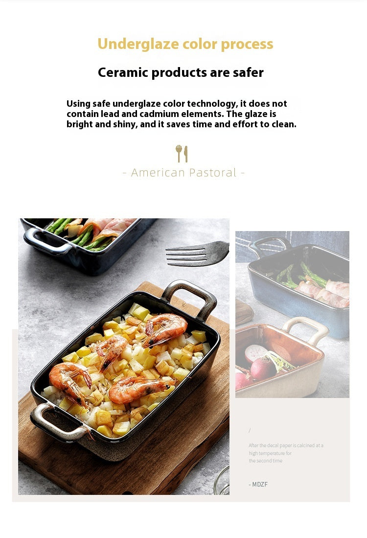 Plat à Four Rectangulaire en Céramique