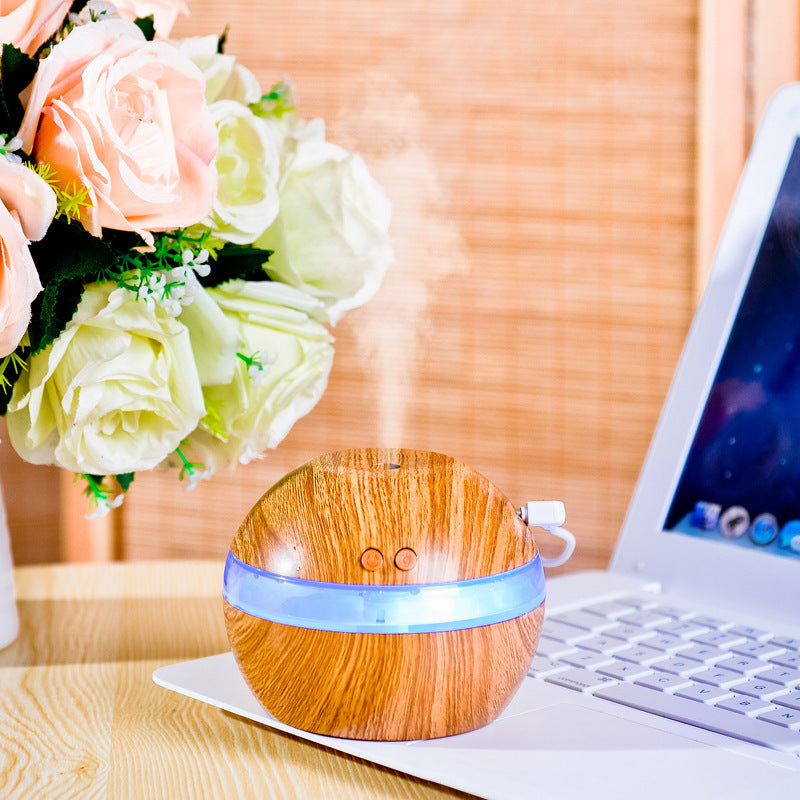 Humidificateur au design bois élégant