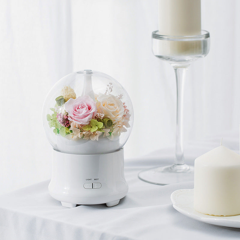 Diffuseur d’Arômes & Humidificateur avec Fleur Éternelle