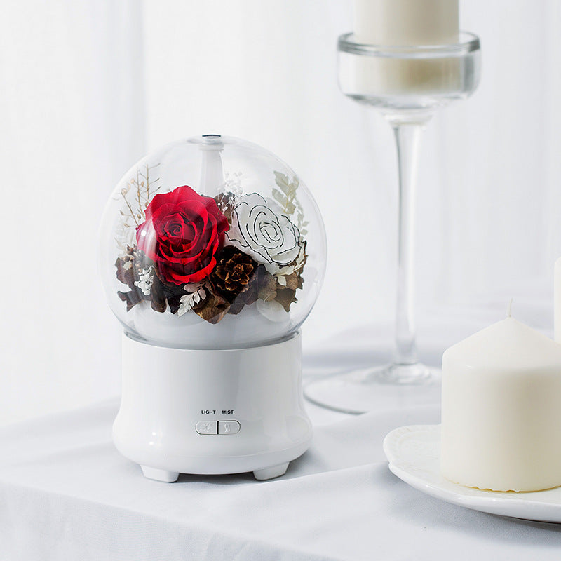 Diffuseur d’Arômes & Humidificateur avec Fleur Éternelle