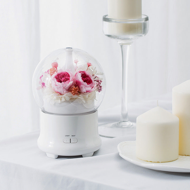 Diffuseur d’Arômes & Humidificateur avec Fleur Éternelle