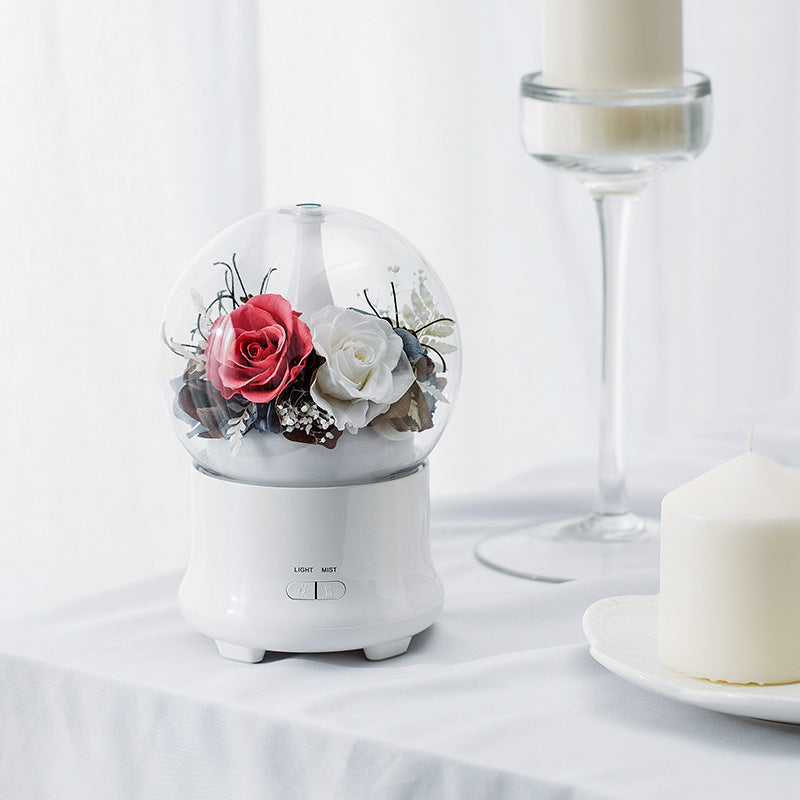 Diffuseur d’Arômes & Humidificateur avec Fleur Éternelle