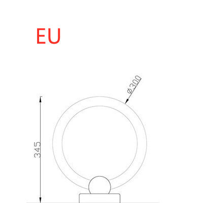 Lampe circulaire en bois