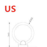 Lampe circulaire en bois