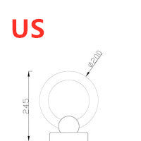 Lampe circulaire en bois