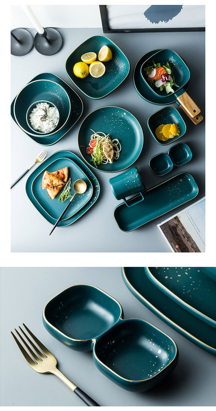 Service de Table en Céramique – Finition Porcelaine