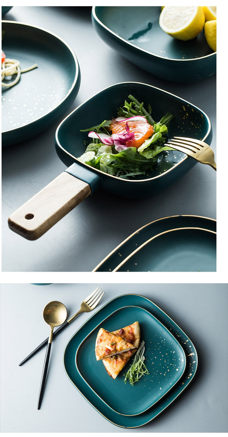Service de Table en Céramique – Finition Porcelaine