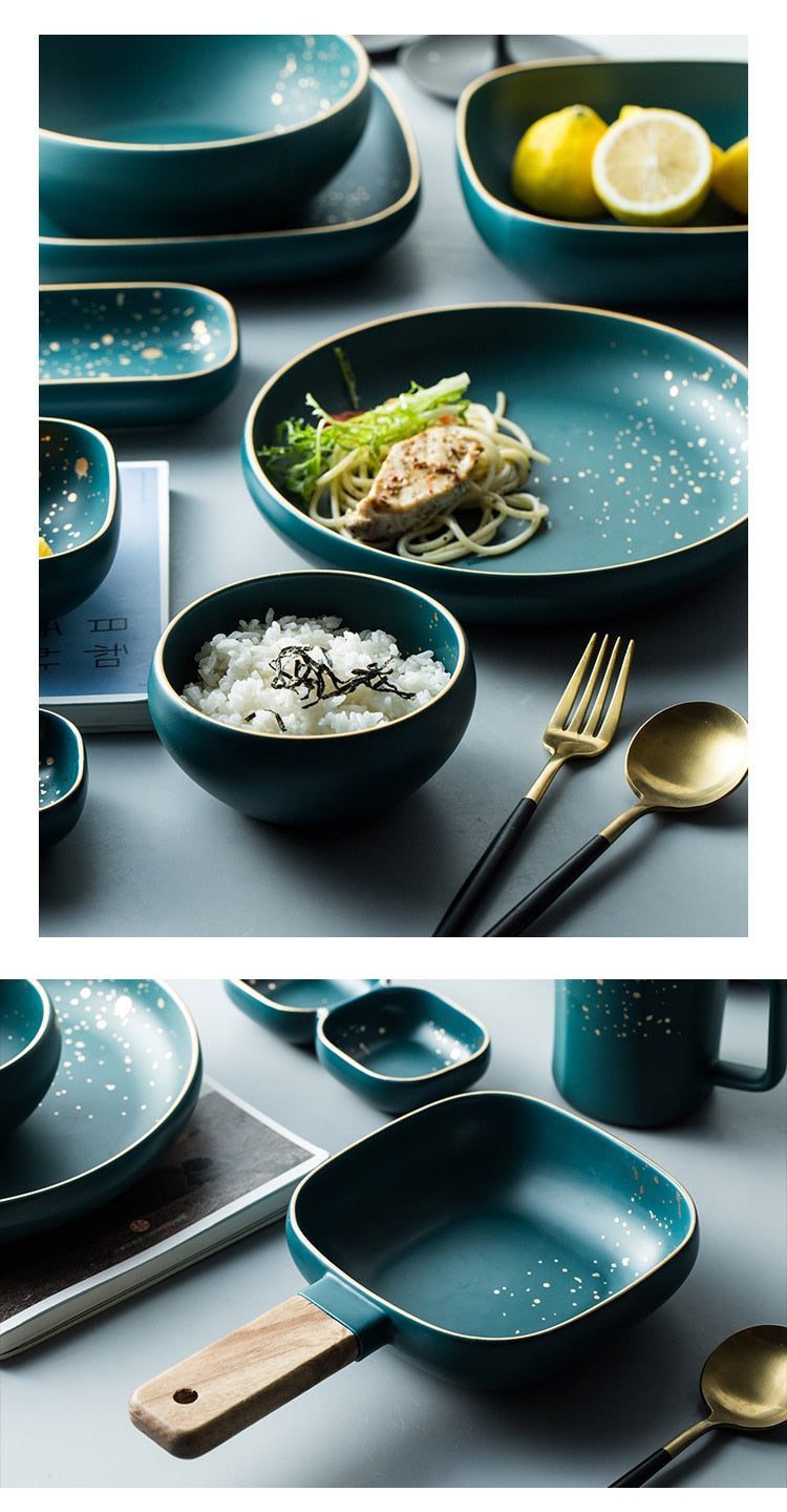 Service de Table en Céramique – Finition Porcelaine