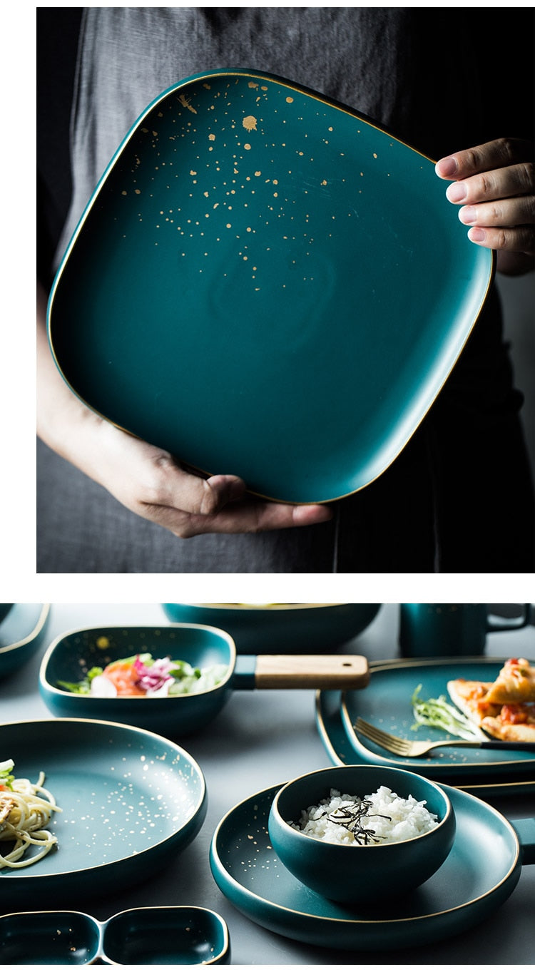 Service de Table en Céramique – Finition Porcelaine