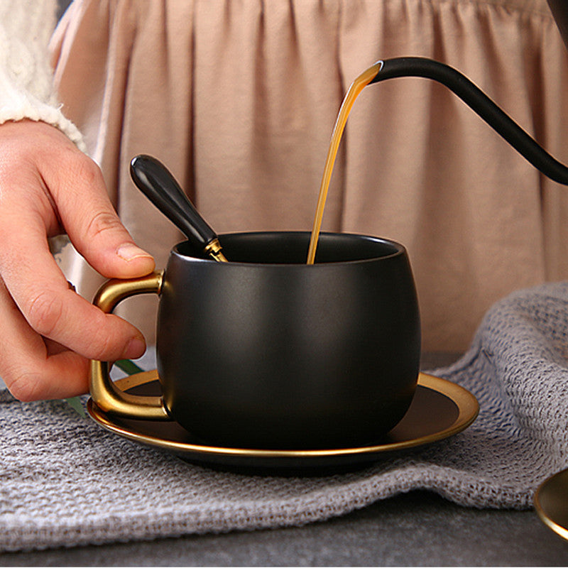 Tasse à Café en Céramique Dorure Dégradée