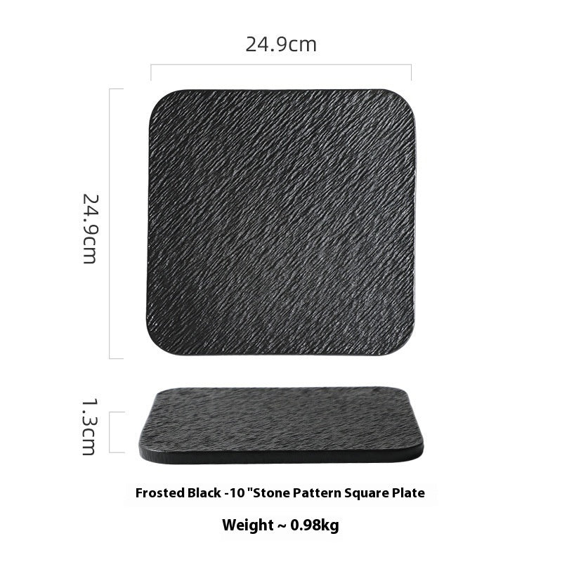 Assiette Plate en Céramique Style Nordique