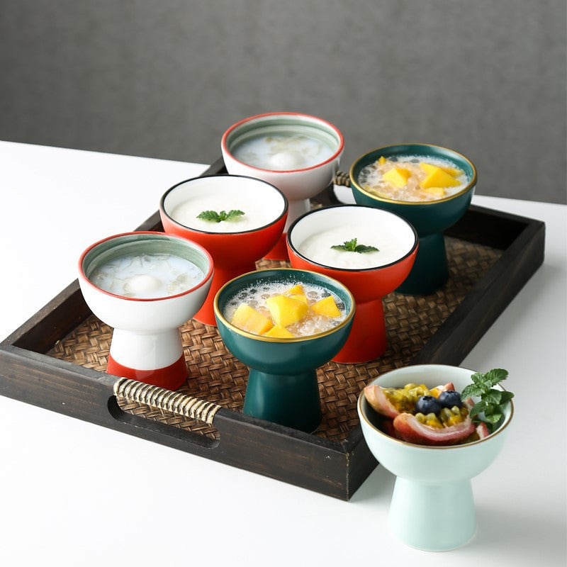 Coupe à Dessert Haute en Céramique