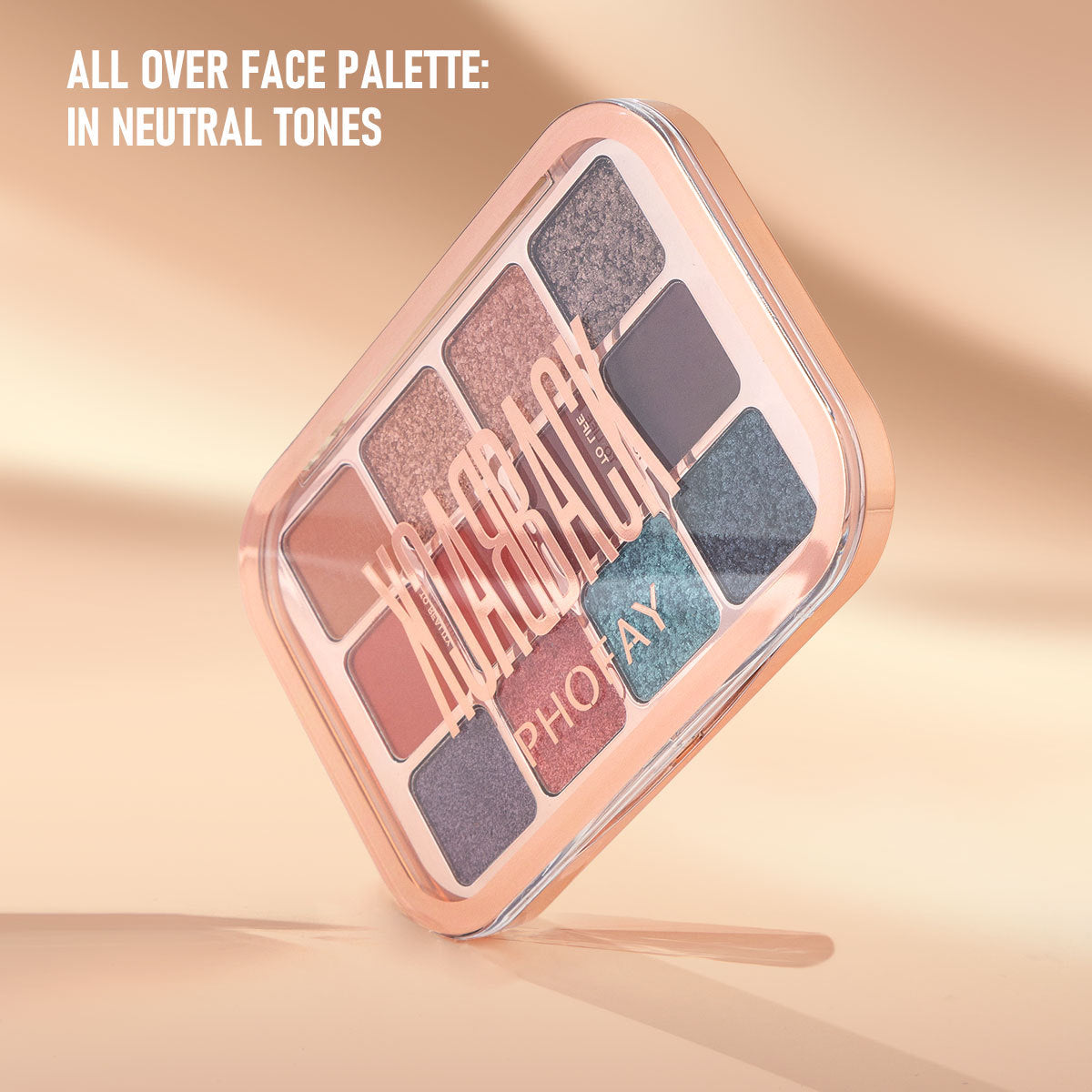 PHOFAY – Palette Ombres à Paupières 12 Couleurs "Reflets Signature"