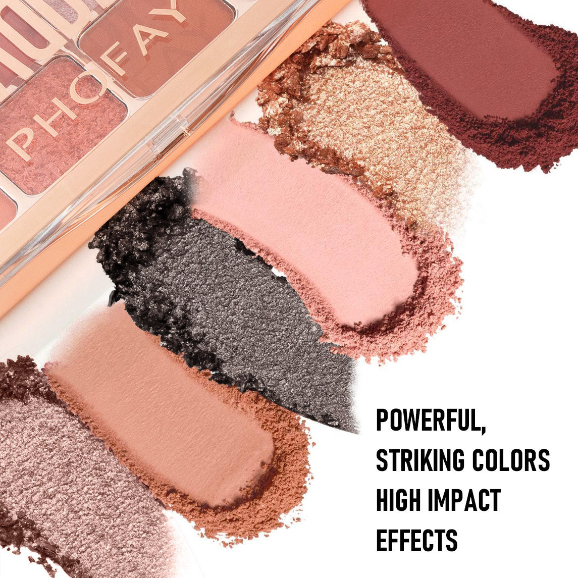 PHOFAY – Palette Ombres à Paupières 12 Couleurs "Reflets Signature"