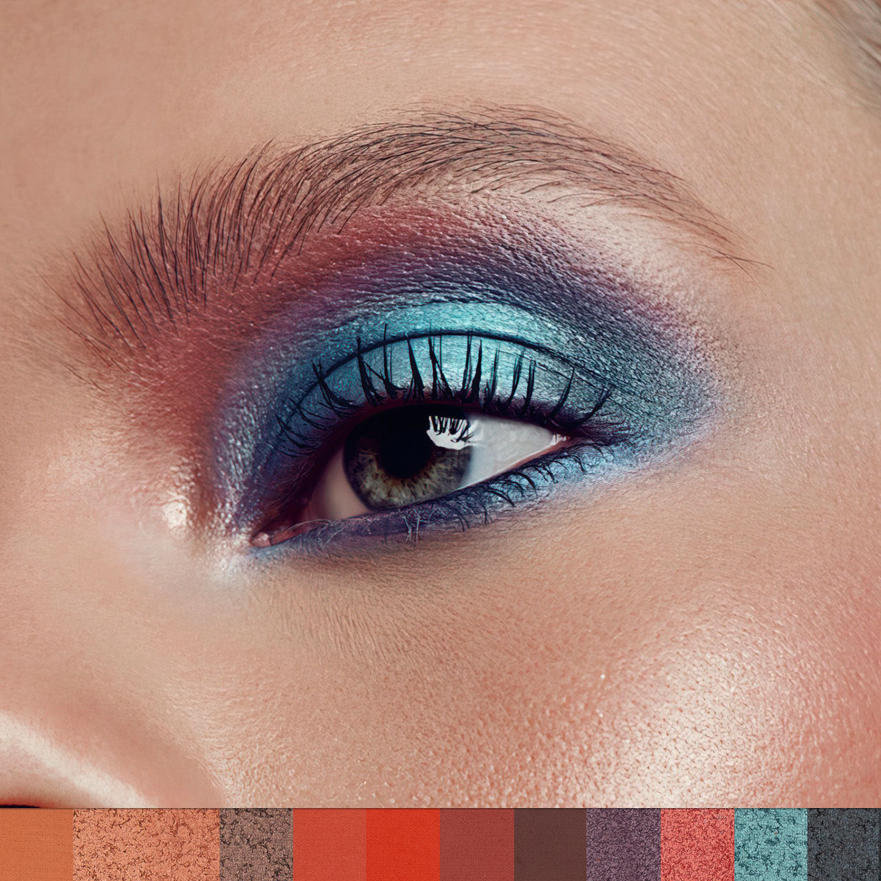 PHOFAY – Palette Ombres à Paupières 12 Couleurs "Reflets Signature"