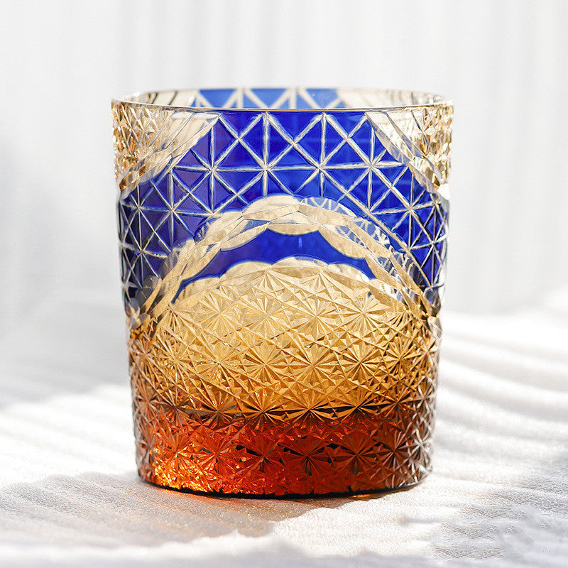 Hand-carved crystal glasses
