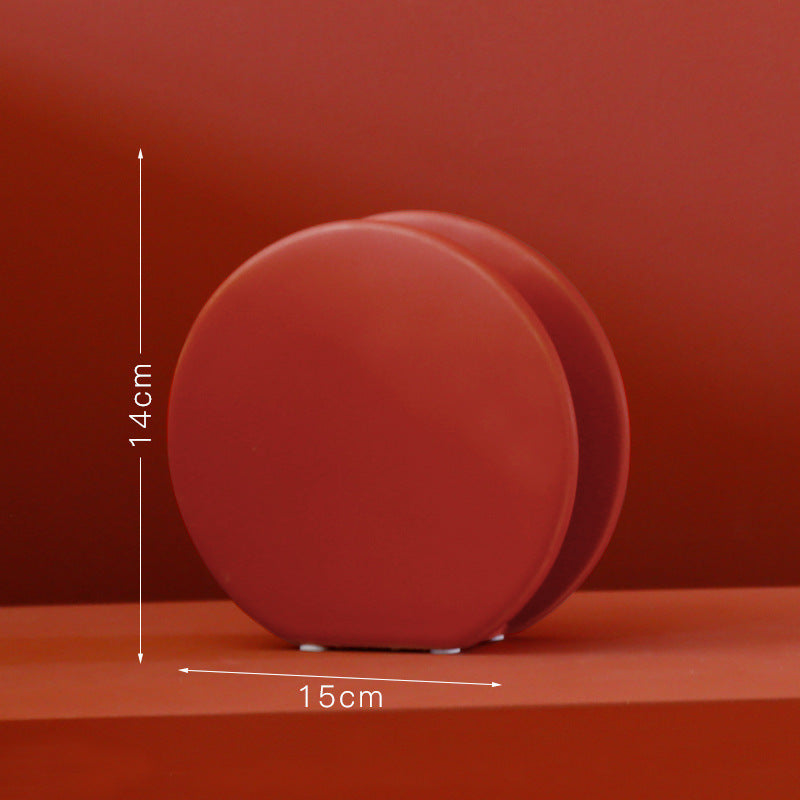 Vase décoratif en céramique émaillée