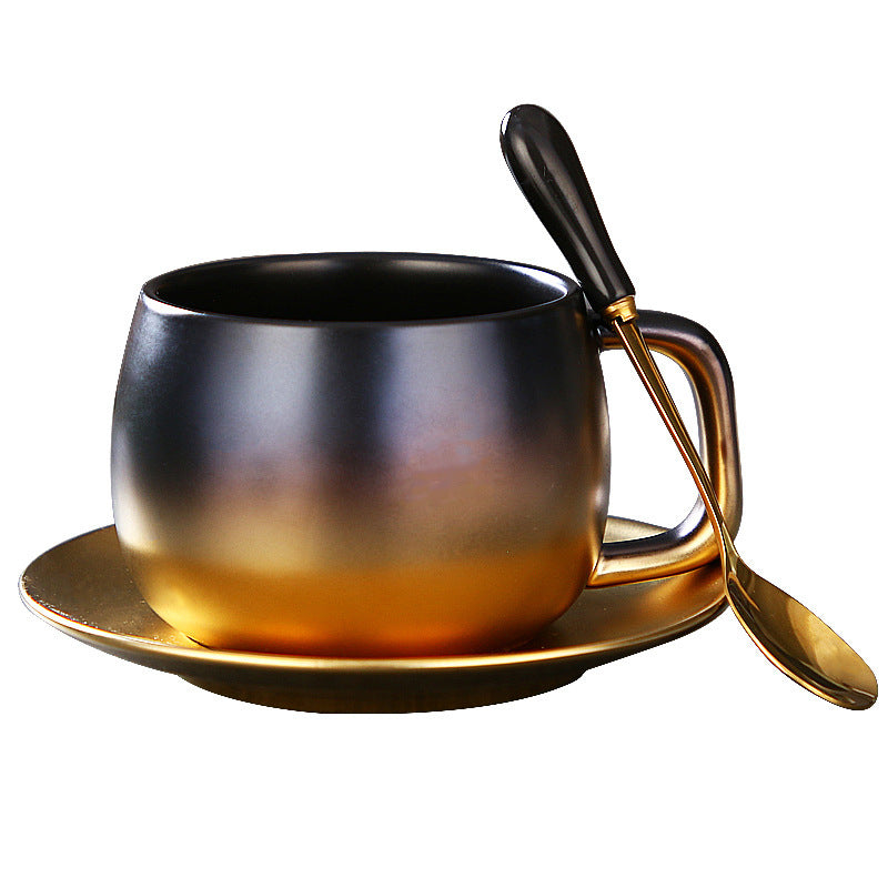 Tasse à Café en Céramique Dorure Dégradée