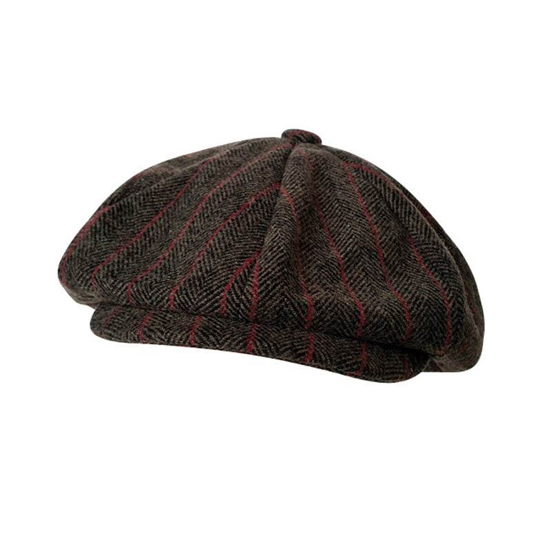 Casquette Octogonale "Élégance Hivernale"