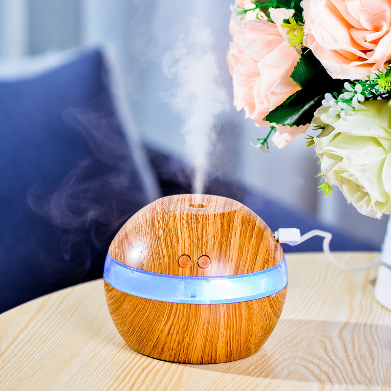 Humidificateur au design bois élégant