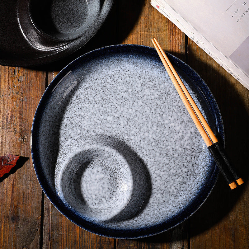 Assiette en Porcelaine Finition Sous-émail