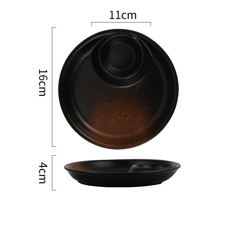 Assiette en Porcelaine Finition Sous-émail