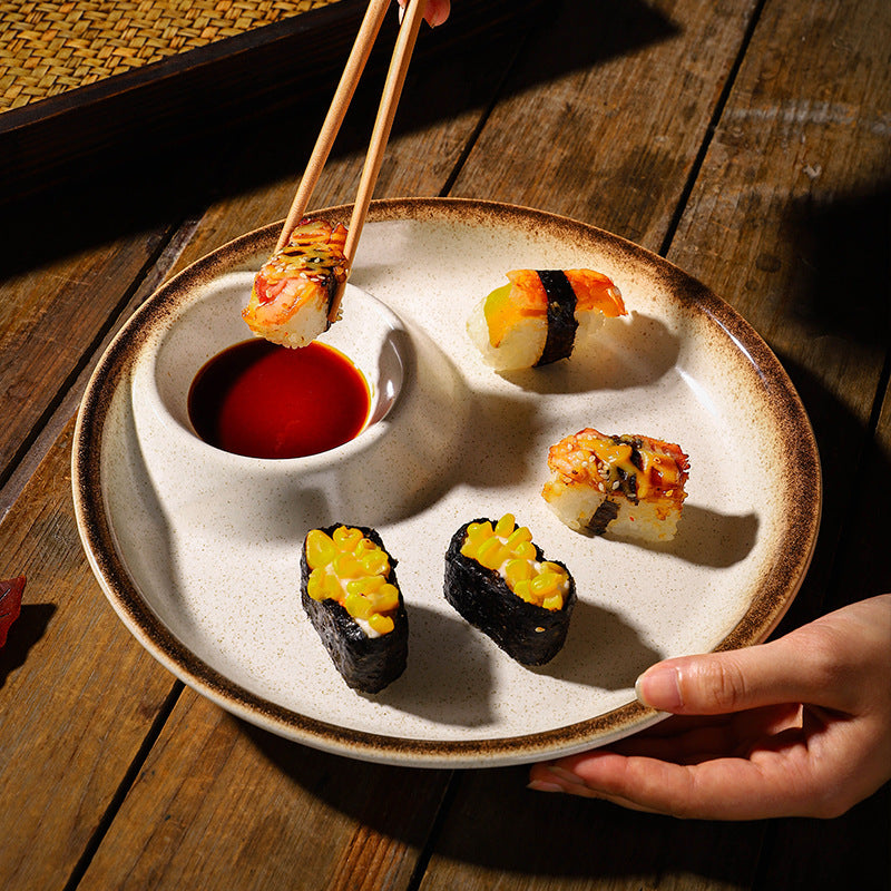 Assiette en Porcelaine Finition Sous-émail