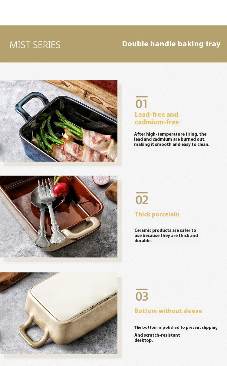 Plat à Four Rectangulaire en Céramique