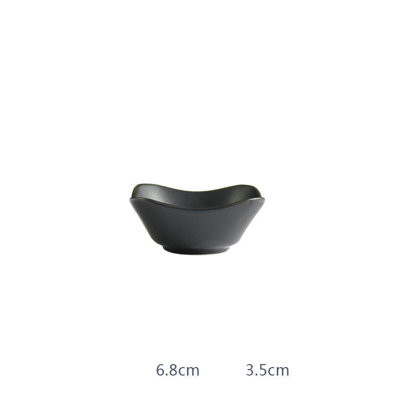 Assiette Carrée en Porcelaine Mate