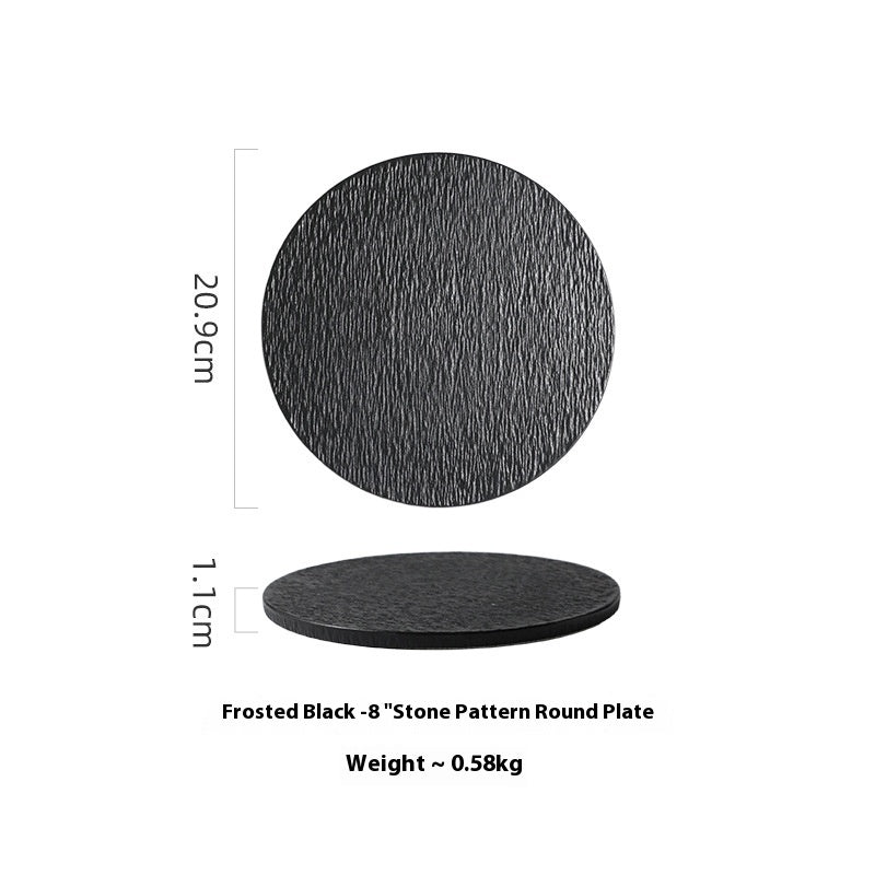 Assiette Plate en Céramique Style Nordique