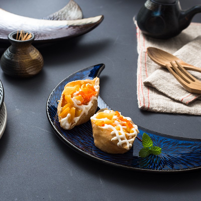 Plateau en Céramique Forme Lune