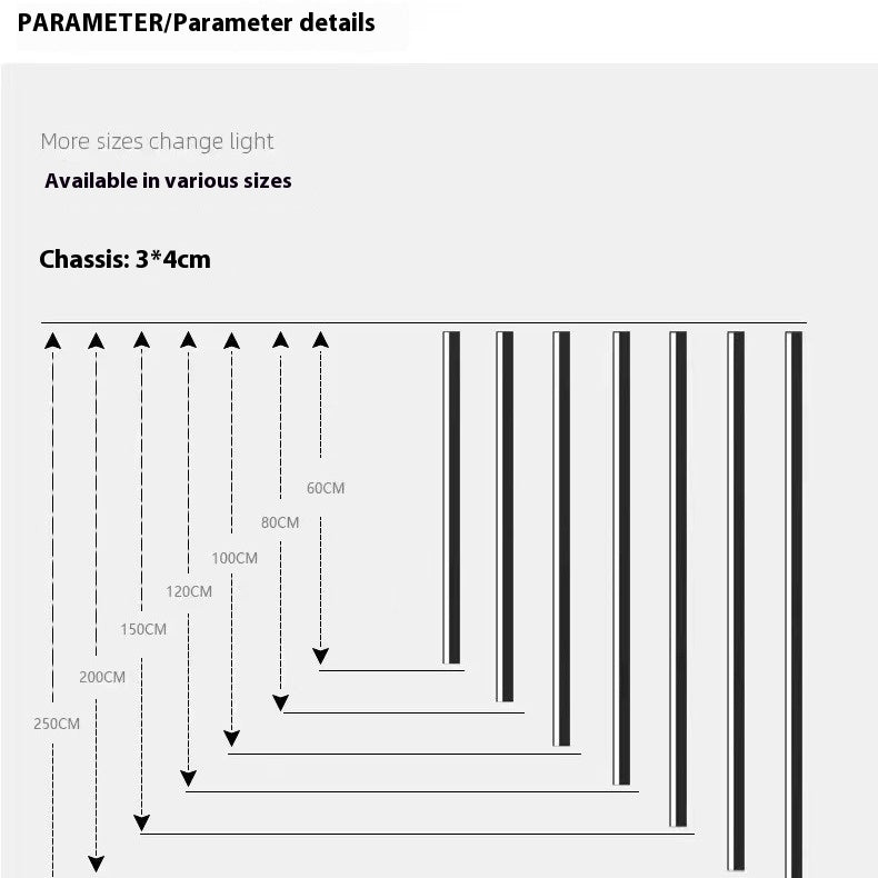 Applique Murale LED en Bande Simple