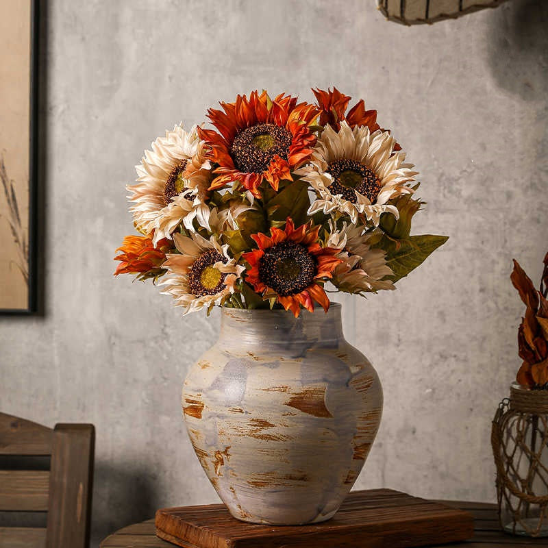 Cache-pot en céramique rétro fait main