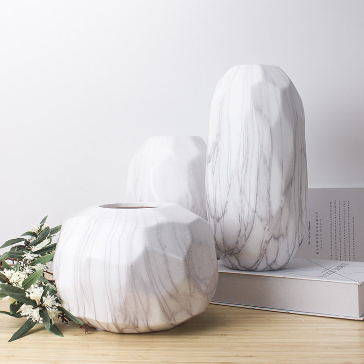 Vase en Céramique Marbré