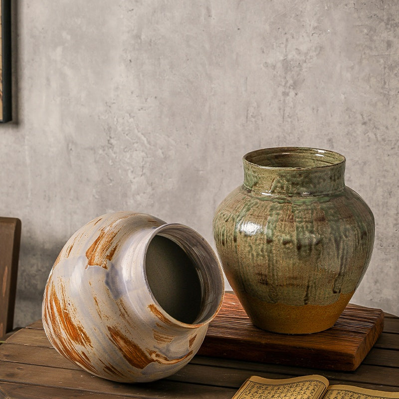 Cache-pot en céramique rétro fait main