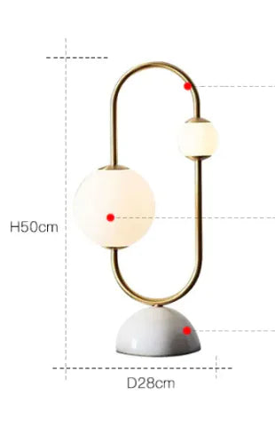 Lampe LED Sphérique en Verre Moderne
