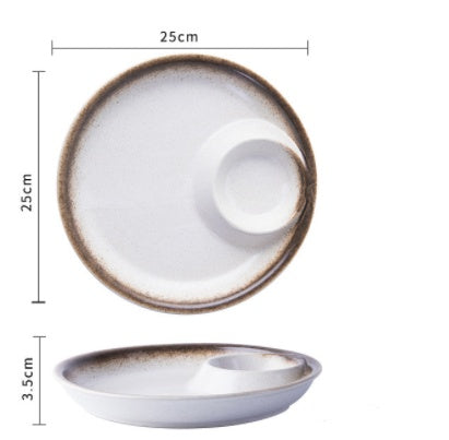 Assiette en Porcelaine Finition Sous-émail