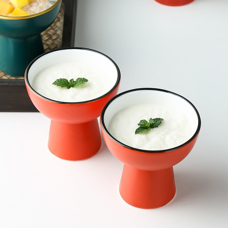 Coupe à Dessert Haute en Céramique