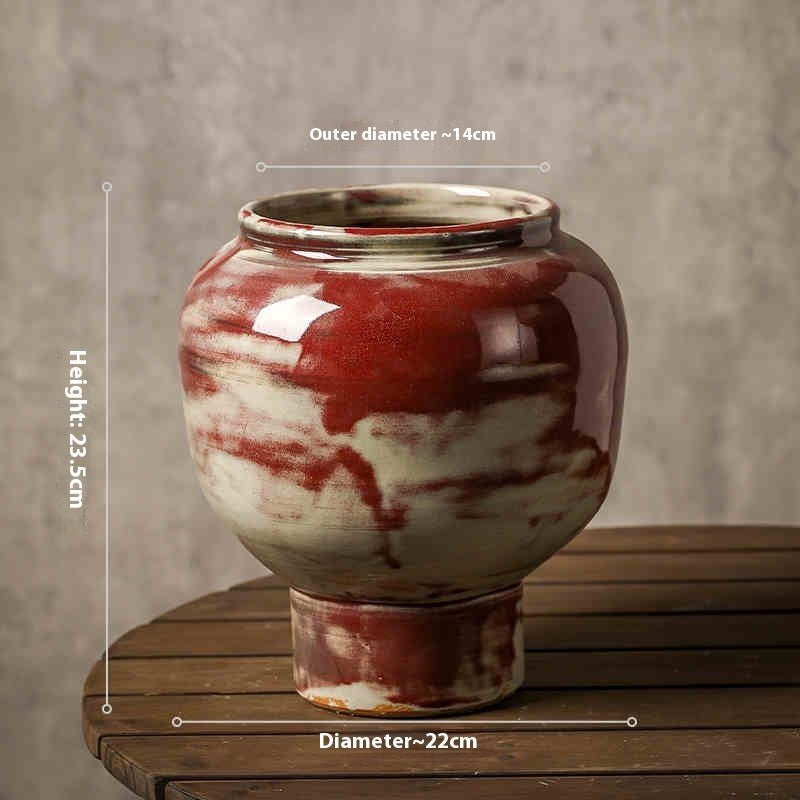 Cache-pot en céramique rétro fait main