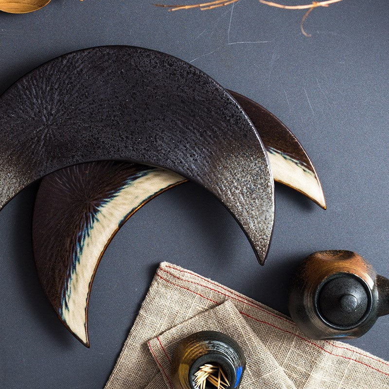 Plateau en Céramique Forme Lune