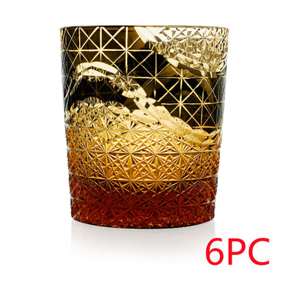 Hand-carved crystal glasses