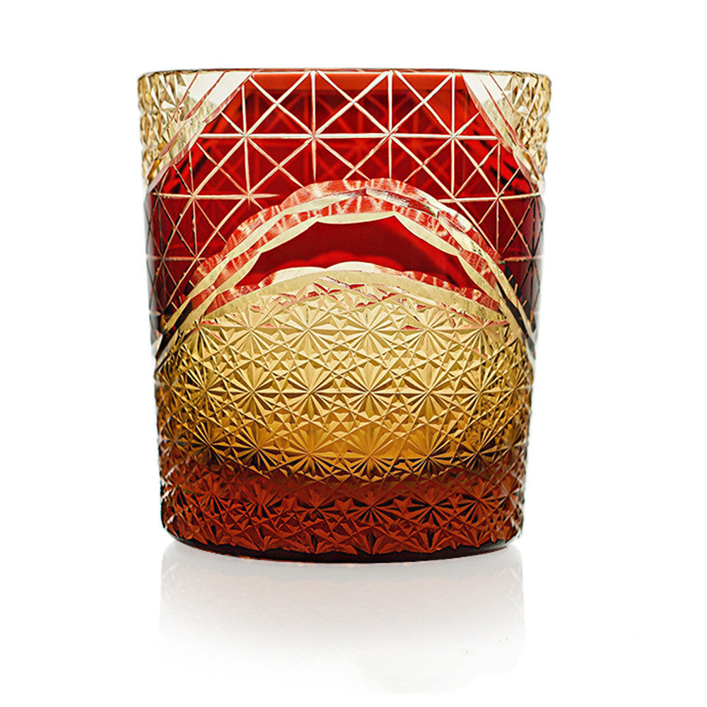 Hand-carved crystal glasses