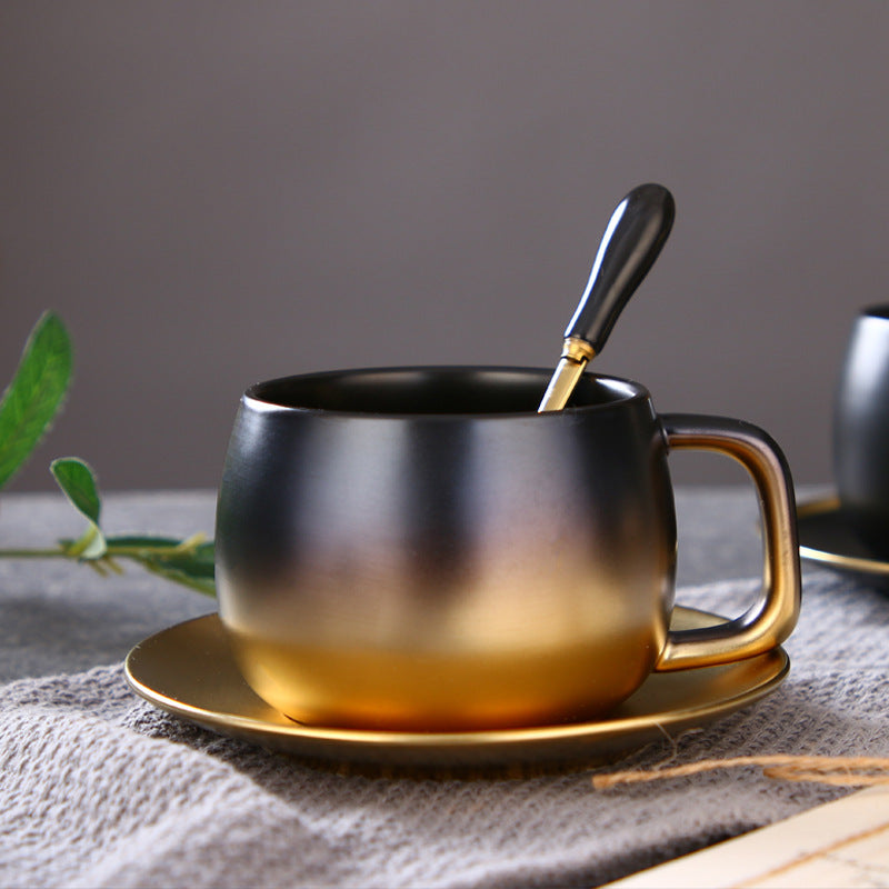 Tasse à Café en Céramique Dorure Dégradée