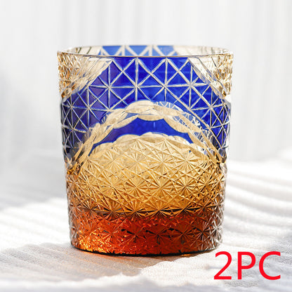 Hand-carved crystal glasses
