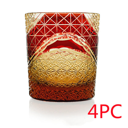 Hand-carved crystal glasses