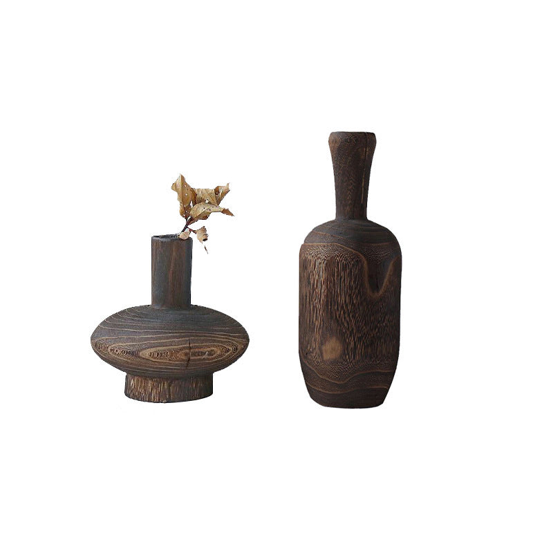 Vase en Bois Japonais