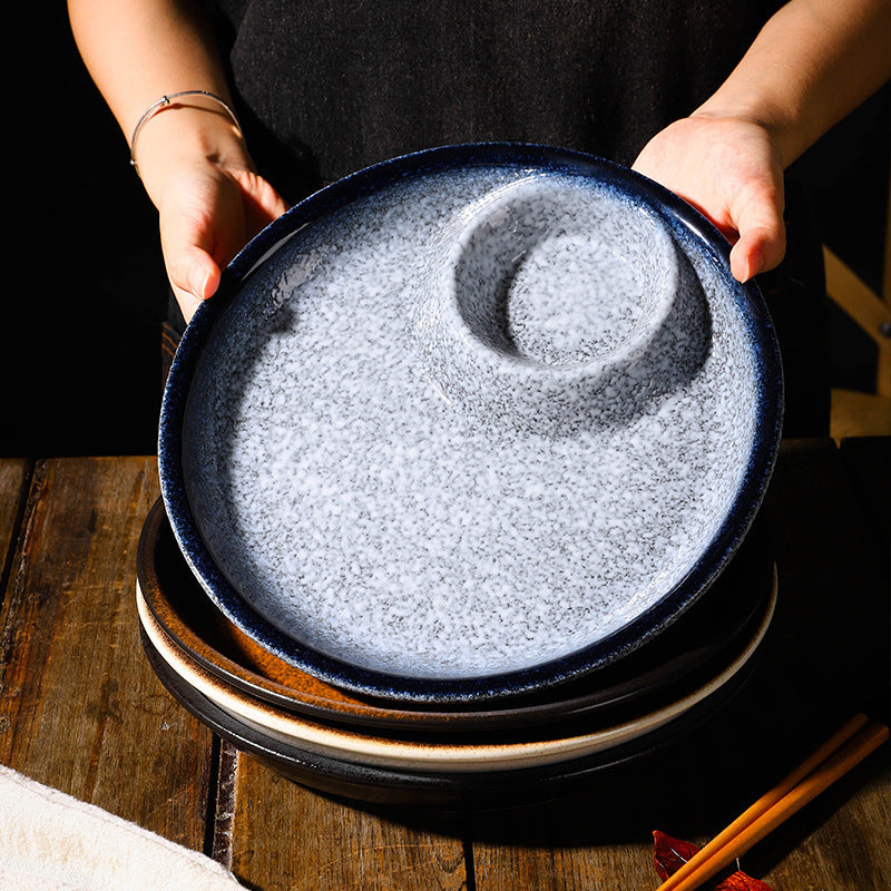 Assiette en Porcelaine Finition Sous-émail