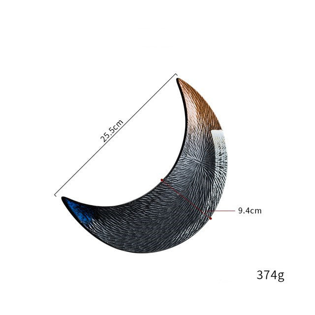 Plateau en Céramique Forme Lune