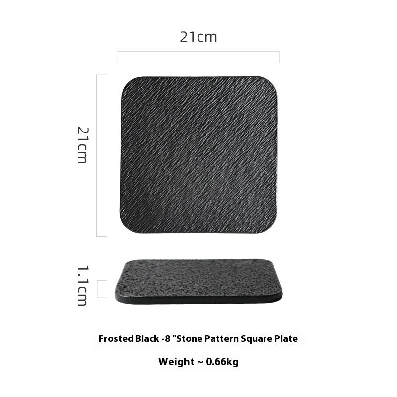 Assiette Plate en Céramique Style Nordique