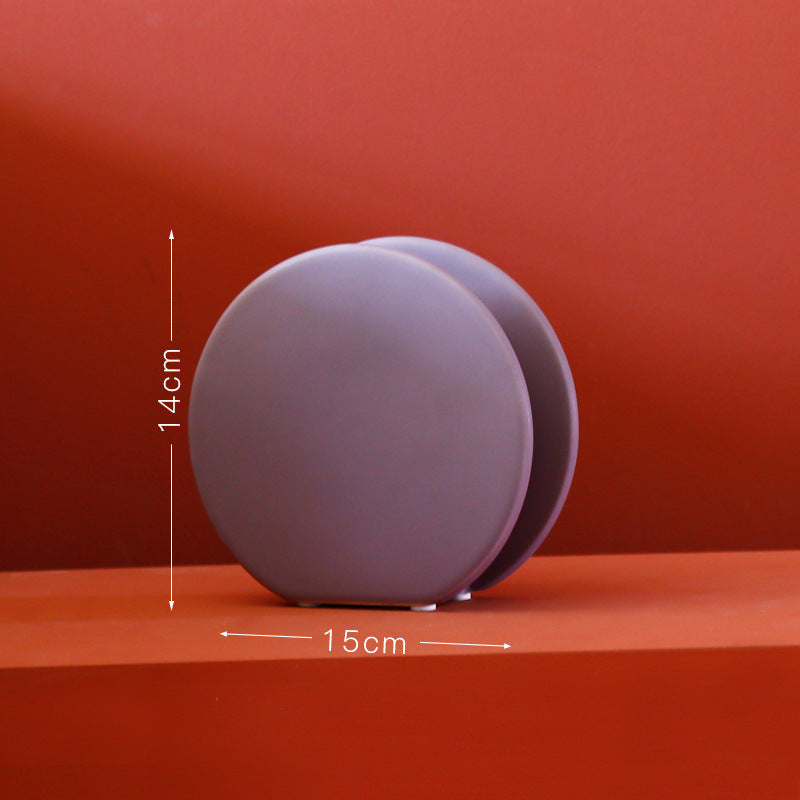 Vase décoratif en céramique émaillée